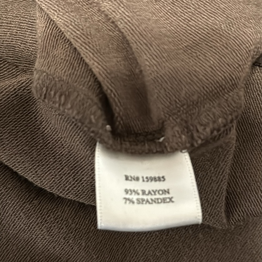 Bobi Los Angeles shirt women’s top oversized medium long sleeved‎ brown soft - Picture 8 of 8